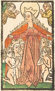 Madonna som beskyddare av German 15th Century