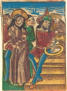 Pilatus som tvättar sina händer av German 15th Century