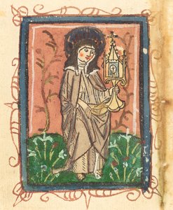 Sankta Klara av Assisi av German 15th Century