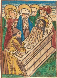 Gravläggningen av German 15th Century
