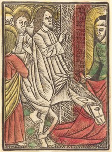 Inträdet i Jerusalem av German 15th Century