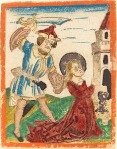 Sankt Barbaras martyrskap av German 15th Century