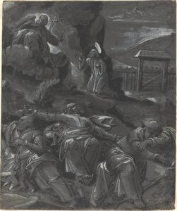 Kristus i Getsemane trädgård av German 16th Century