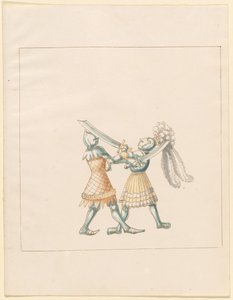 Freydal, The Book of Jousts and Tournament of Emperor Maximilian I: Combats on Foot (Jousts) (Volume III): Plate 154 av German 16th Century