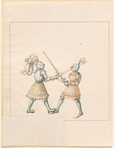 Freydal, The Book of Jousts and Tournament of Emperor Maximilian I: Combats on Foot (Jousts) (Volym III): Plate 158 av German 16th Century