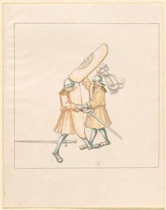 Freydal, The Book of Jousts and Tournament of Emperor Maximilian I: Combats on Foot (Jousts) (Volume III): Plate 156 av German 16th Century