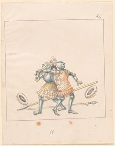 Freydal, The Book of Jousts and Tournament of Emperor Maximilian I: Combats on Foot (Jousts) (Volym III): Plate 152 av German 16th Century