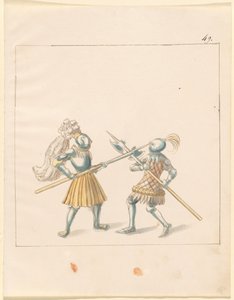 Freydal, The Book of Jousts and Tournament of Emperor Maximilian I: Combats on Foot (Jousts) (Volym III): Plate 146 av German 16th Century