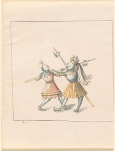 Freydal, The Book of Jousts and Tournament of Emperor Maximilian I: Combats on Foot (Jousts) (Volume III): Plate 143 av German 16th Century