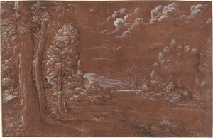 Flodlandskap av German 16th Century