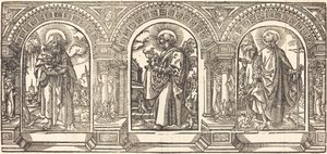 Kristus och hans lärjungar III av German 16th Century after Martin Schongauer