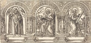 Kristus och hans lärjungar II av German 16th Century after Martin Schongauer