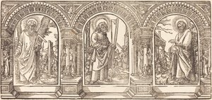 Kristus och hans lärjungar IV av German 16th Century after Martin Schongauer