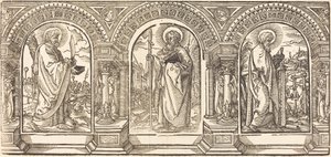 Kristus och hans lärjungar I av German 16th Century after Martin Schongauer