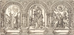 Kristus och hans lärjungar V av German 16th Century after Martin Schongauer