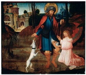 Healing of Saint Roch, sent 1400-tal av German Master
