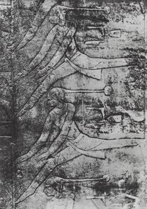 Forntida egyptiska dansare (svartvitt foto) av German Photographer
