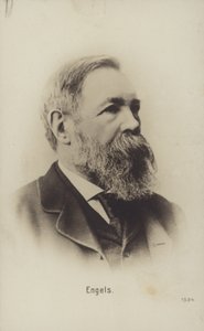 Friedrich Engels (1820-1895), tysk politisk teoretiker, samhällsvetare och författare (svartvitt foto) av German Photographer
