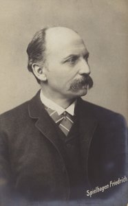 Friedrich Spielhagen (1829-1911), tysk romanförfattare och översättare (svartvitt foto) av German Photographer