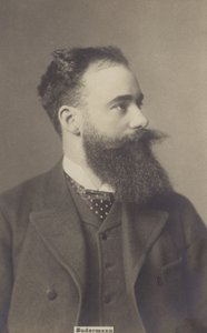 Hermann Sudermann (1857-1928), tysk dramatiker och romanförfattare (svartvitt foto) av German Photographer