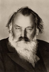 Johannes Brahms (1833-1897) (svartvitt foto)