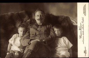Kejsar Wilhelm II, två äldsta söner, Liersch 3686 av German Photographer