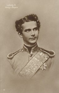 Ludwig II (svartvitt foto) av German Photographer