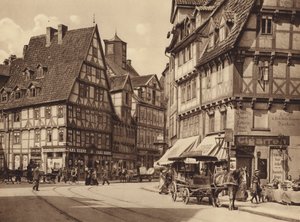 Marktstrasse, Hannover (svartvitt foto)