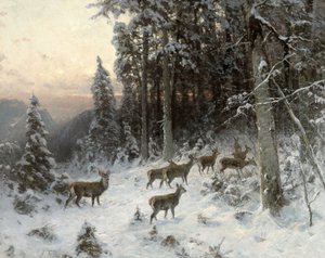 En vinterkväll i Schwarzwald, ca 1880
