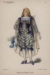 Achaz von Solms, från Der Generalfeldoberst av Ernst von Wildenbruch (färg litho) av German School