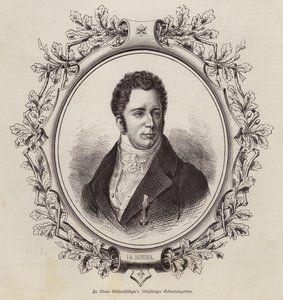 Adam Oelenschlaeger, dansk poet och dramatiker (gravyr) av German School