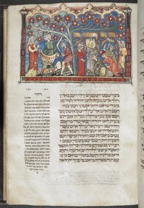 Lägg till. 22413, f.71 Skördescenen, från en 