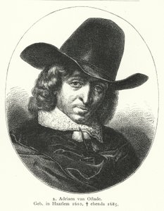 Adriaen van Ostade, målare från den holländska guldåldern (gravyr) av German School
