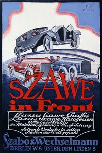 Annons för Szawe Motor Cars, 1921 av German School