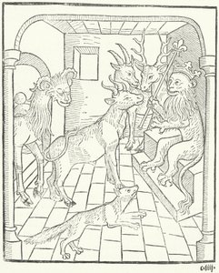 En illustration från Visdomens bok (gravyr) av German School