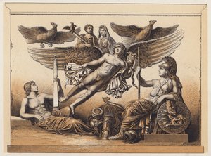 Apotheosis (färglitografi) av German School
