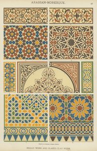 Arabiskt-moreskt, mosaikarbete och glaserat lerarbete av German School