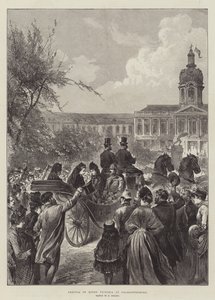Drottning Victorias ankomst till Charlottenburg (gravyr) av German School
