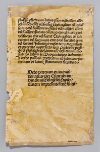 Ars Minor av Aelius Donatus, tryckt av Konrad Dinckmut, Ulm, c.1476-80 (blockbok) av German School