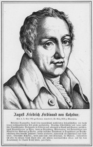 August Friedrich Ferdinand von Kokebue (gravyr) av German School