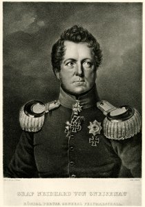 August greve Neidhard von Gneisenau av German School