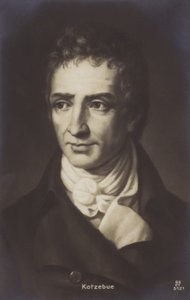 August Kotzebue (1761-1819), tysk dramatiker och författare (litografi) av German School