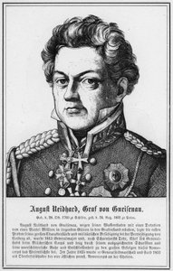 August Neidhard, greve av Gneisenau (gravyr) av German School