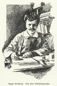August Strindberg, svensk dramatiker, romanförfattare, poet och konstnär av German School
