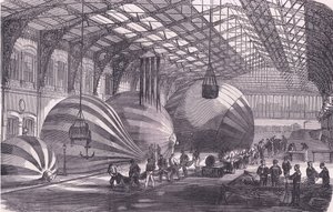 Ballongfabriken, Cassells historia om kriget mellan Frankrike och Tyskland publicerad av Cassell and Company Limited, ca 1890 (litho) av German School