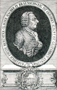 Barthold Fritz (1697-1766) graverad av J.C. Eberling (gravyr) av German School