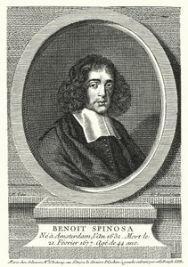 Baruch Spinoza, holländsk filosof (gravyr) av German School