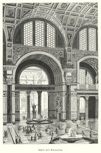 Caracalla-baden, Rom (gravyr) av German School