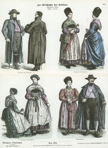Bayerska dräkter, 1800-talet av German School