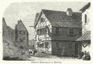 Den tyska poeten och dramatikern Friedrich Schillers födelseplats, Marbach am Neckar av German School